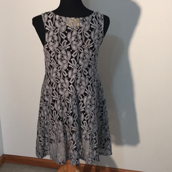 Free People Lace Dress Black Mesh Size S - Picture 6 of 8